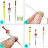 New Fishing Float Set 15Pcs Professional Vertical Buoy With Glow Stick Multifunction Lure Float Fishing Tackle For Carp Fishing