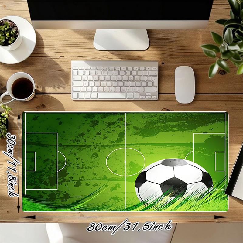 1Pc Soccer Field Gaming Mouse Pad Keyboard Desk Mat Non-slip Rubber Lock Edge Waterproof Computer Mousepad for Office Home Decor Y1580