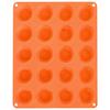 Forma do pieczenia 20 mini muffinek babeczek babeczki silikonowa pomarańczowa SILLINIE ORION 151764