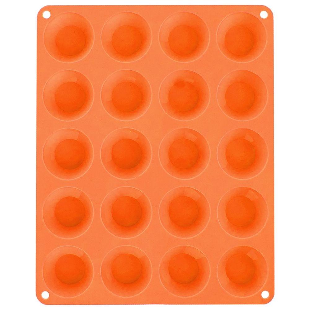 Forma do pieczenia 20 mini muffinek babeczek babeczki silikonowa pomarańczowa SILLINIE ORION 151764