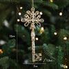 Elk Christmas Gold Plating Hanging Pendant Plastic Christmas Tree Ornaments  Christmas Party