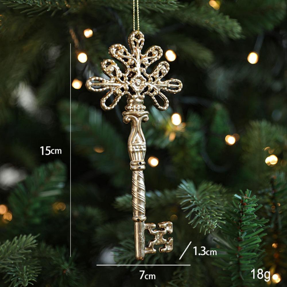 Elk Christmas Gold Plating Hanging Pendant Plastic Christmas Tree Ornaments  Christmas Party