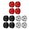 4Pcs RC Car Wheel Rim Aluminum Alloy Sturdy Structure Stylish Look Wheels Hub Rim for MN82 RC Car
