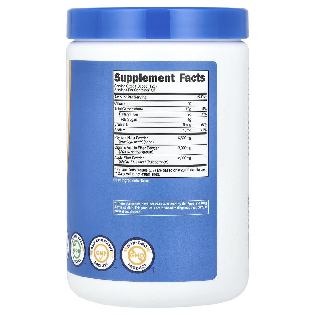 Soluble Fiber, Unflavored, 345G(12.3Oz)