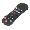Baby Control Teething Toy Soft Silicone TV Control Shape Teething Toy for Babies Toddlers Black
