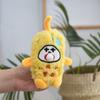 Spit Bubble Cute Bitter Gourd Pendant Fluffy Bitter Gourd Doll Keyring  Car Keys Accessories