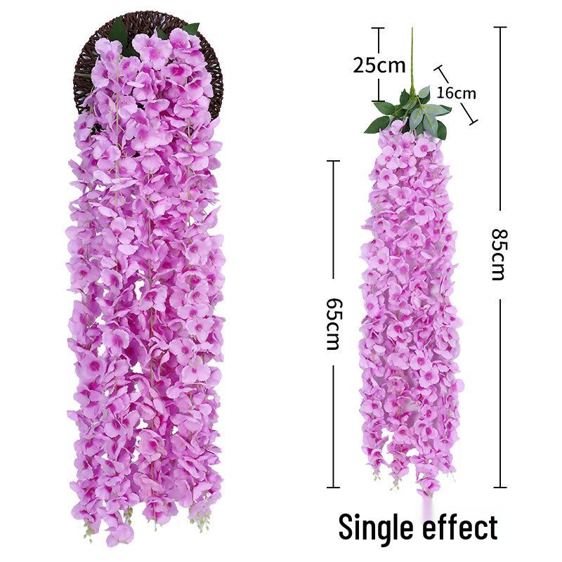 Artificial Wisteria Hydrangea Orchid String for Home Ceiling Decoration
