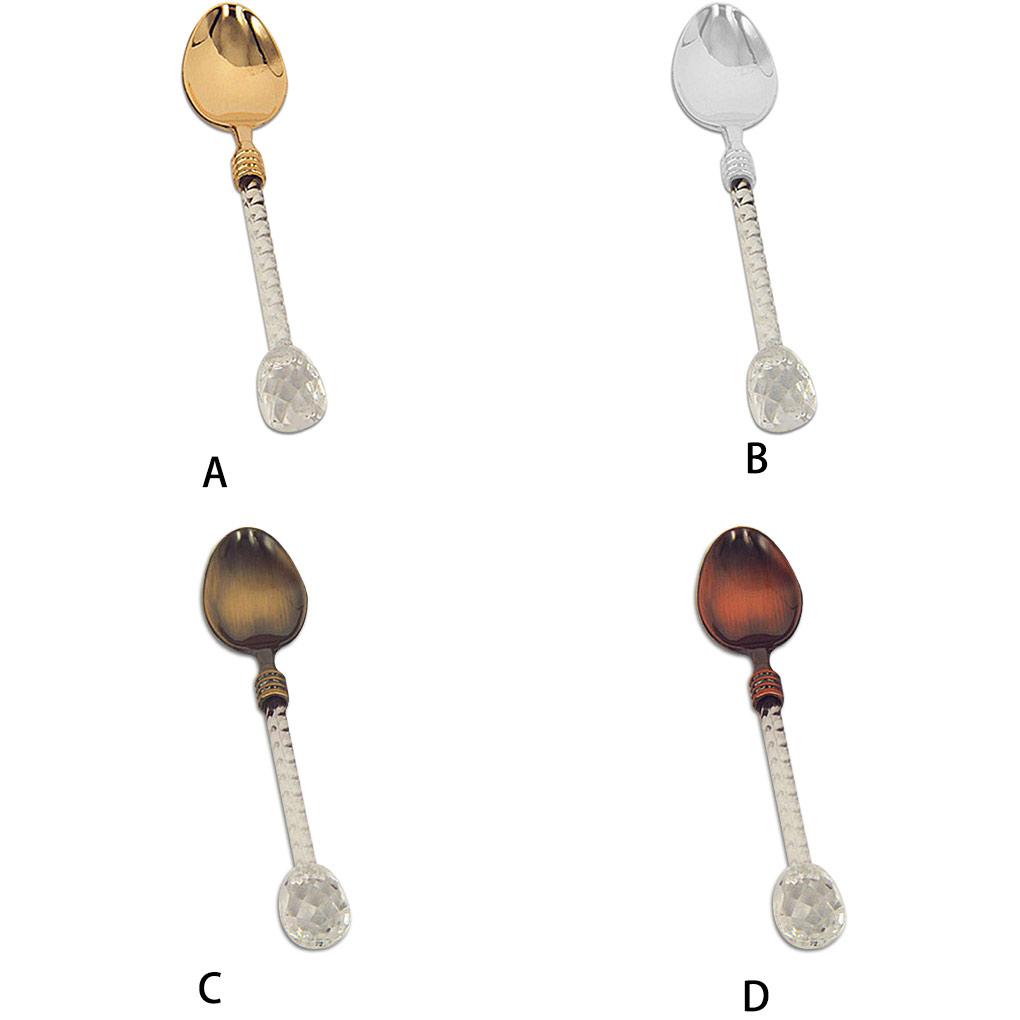 Crystal Coffee Spoon Dessert Scoop Vintage Style Scoops Decoration Gift Tableware Restaurant Kitchen Accessories