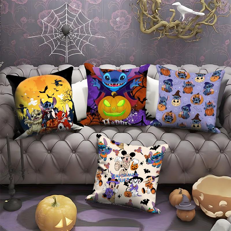 Spooky Stitch and Friends Halloween Pillowcases: Festive Fun for Your Home Sofa cushion cover, party decoration, gift