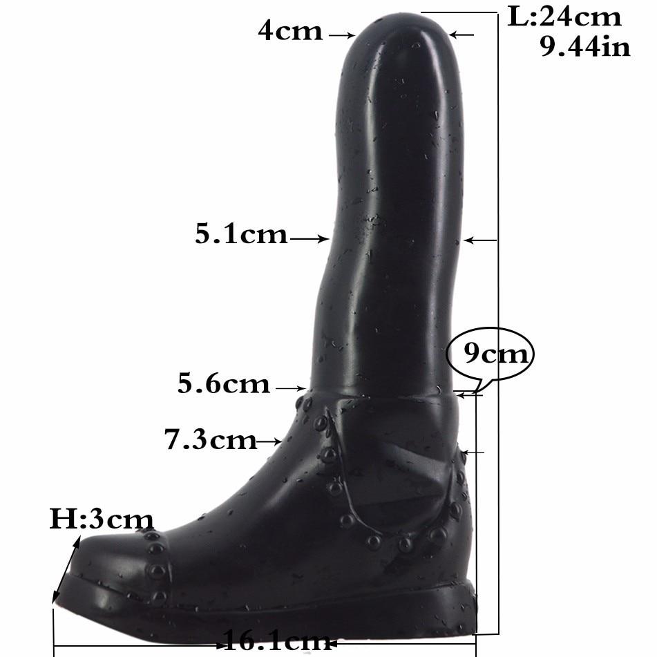 Soft Thick Anal Plug Adult Simulation Dildo Sex Toys Masturbator Fisting Footjob Big Dick Realistic Cock PVC