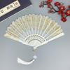 Classical Single Flower Carving And Folding Fan