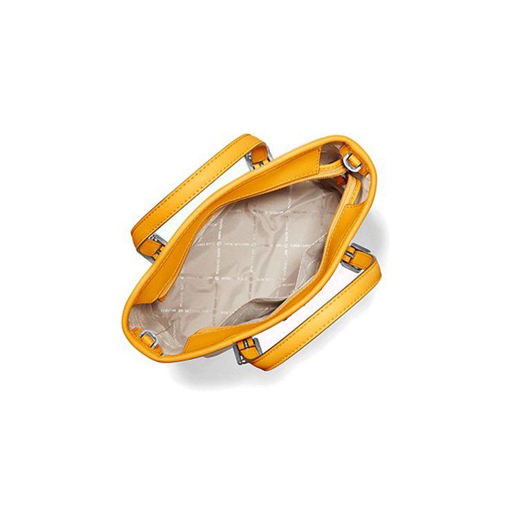Michael Kors Mk Jet Set Monogram Logo Pendant Commuter Leather Tote Bag Shopping Handbag Shoulder Crossbody Mini Women Tote 35T9STVT0B-CITRUS-MULTI