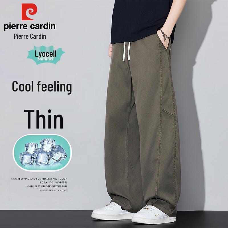 Pierre Cardin Men s Tencel Loose Straight-Leg Casual Pants 3XL