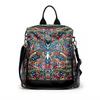 Backpack Women's Ethnic Style Printed Single Shoulder Crossbody Bag Simple and Lightweight Travel Backpack
