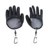 Fishing Gloves Waterproof Anti Slip Puncture Resistant Quick Wear with Carabiner for Ice Fishing Boating Outdoor Sports