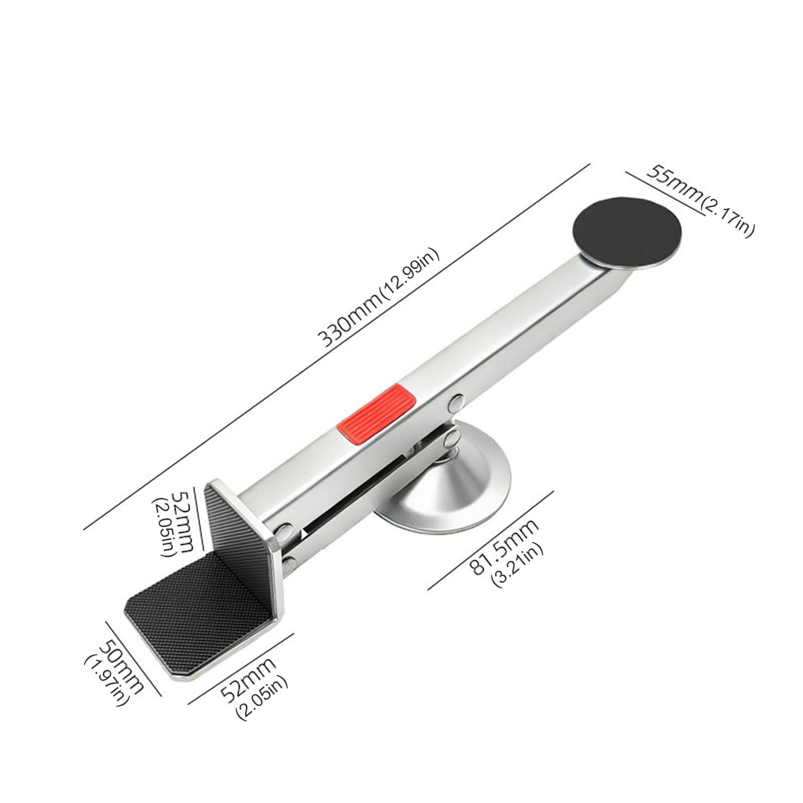 

Metal Swivel Lift Tools Multifunctional Foot-Operated Door Lifter 360° Rotating Door Panel Elevator for Door Installation Gadget срібний