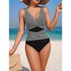 New Swimsuit Women's Color Matching Cross-strap One-piece Bikini Swimsuit