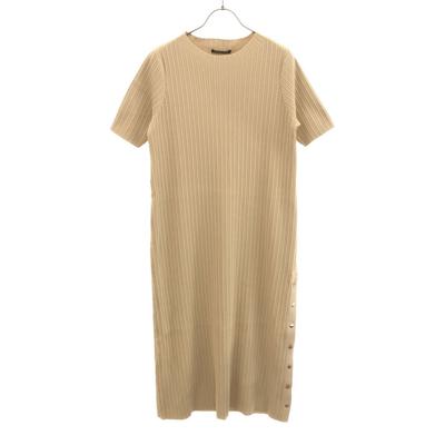 Ungetragenes BARNYARDSTORM Kurzarm Rayon Langes Kleid F beige Etikettiert Damen Gebraucht