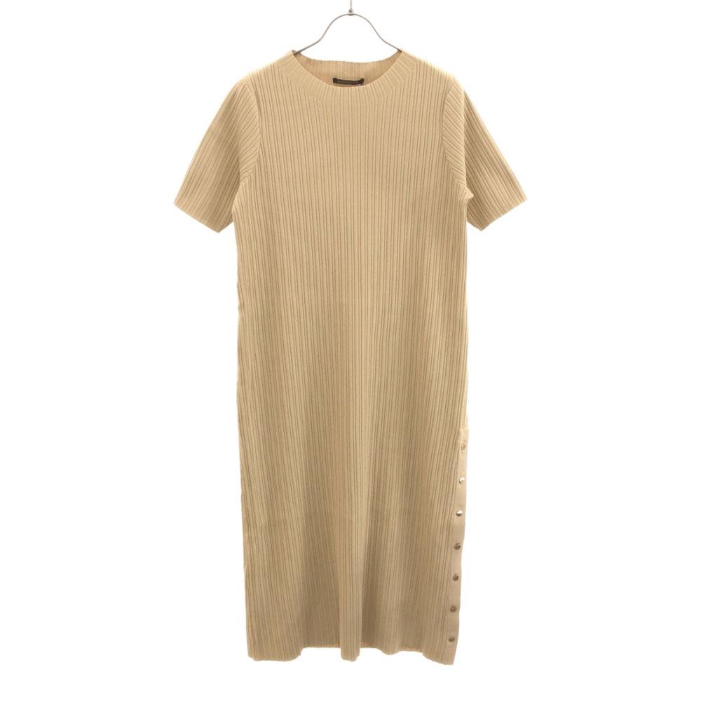 

unused BARNYARDSTORM Short sleeve Rayon Long dress F beige Tagged Women Used