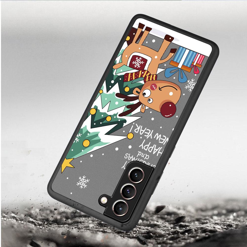 New YearMatte Hülle für Samsung Galaxy S22 S20 S21 FE S10 S9 Plus S8 Capa Note 20 Ultra 10 Lite Telefon Fundas