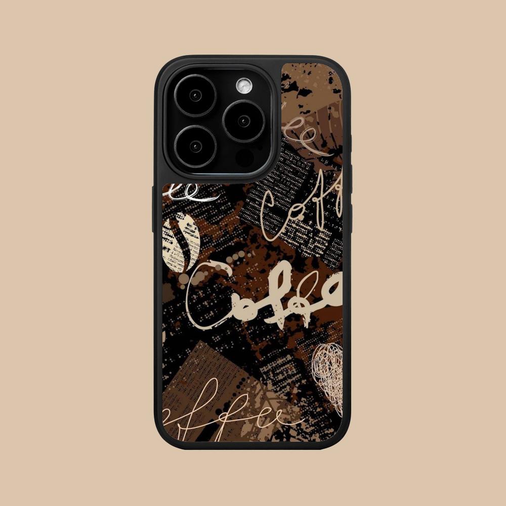 Coffee Beans Matte Surface  Mobile Phone Case for iPhone 17 16 15 14 13 12 11 Air Pro Max Plus Colorful Cover