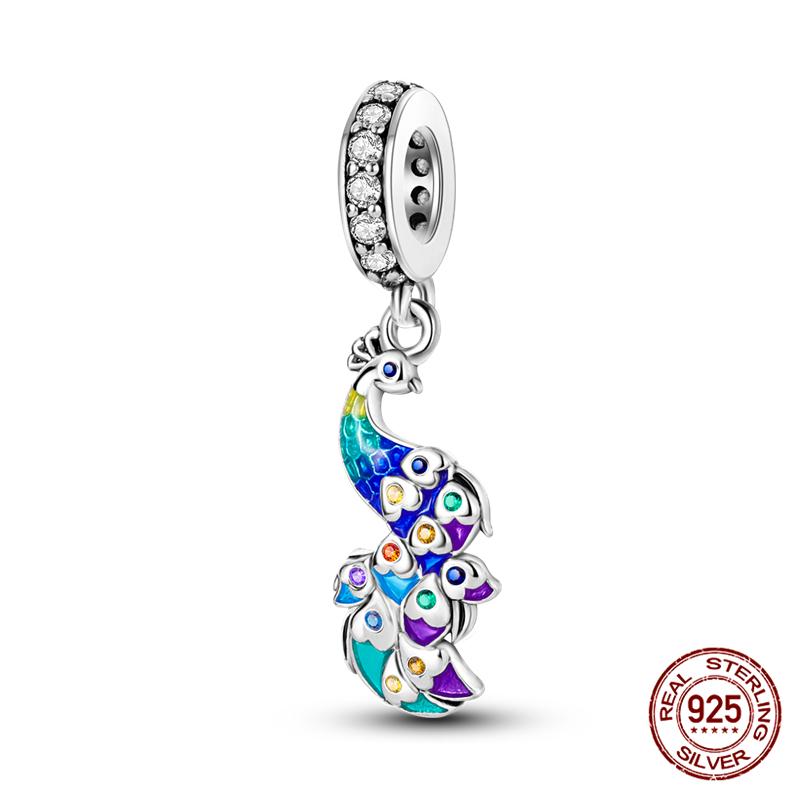 Fit Charms Fororiginal Bracelets And 3Mm Bracelets Cat Pendant Under The Mooncopper Jewelry Making For Women Gift