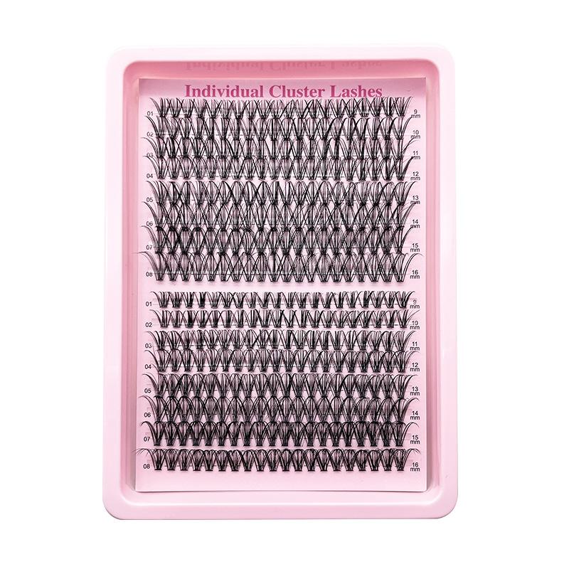 Flat False Eyelashes Stable Segmented Hairs 30P40P50P60P80P14 Rows Curled