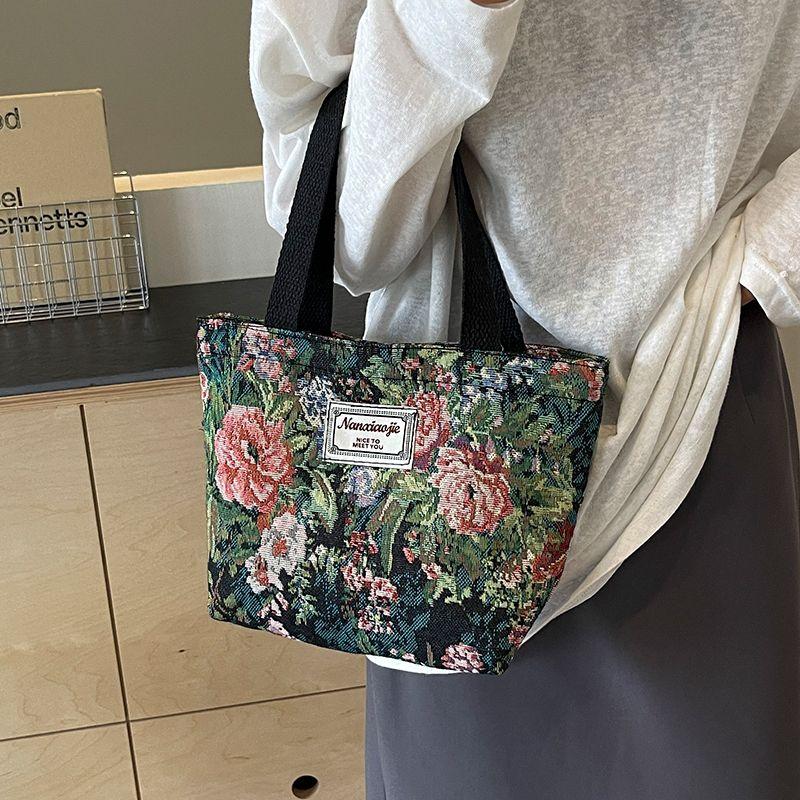 

Сумка Женская Национальный Стиль Студенты Колледжа Класс Холщовая Сумка Small size Black