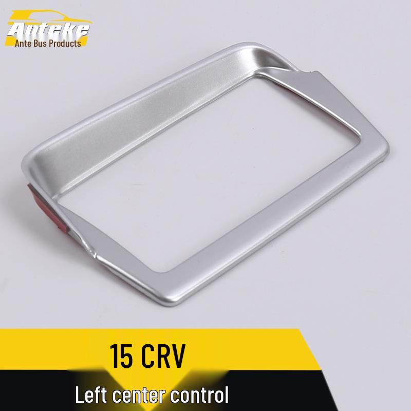 15 CRV Left Center Console Decorative Frame - Electroplated Headlight Control Panel Accessory