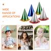18Pcs High-End Triangle Party Hats Hard Paper Glitter Tassel Birthday Hats Adults Party Decorations Birthday Hat