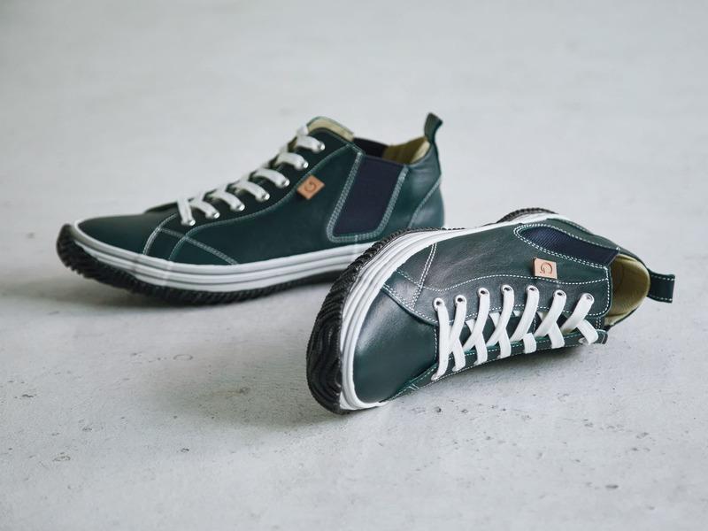 Spingle Handmade Kangaroo Leather Sneakers Spm-442 Dark Blue