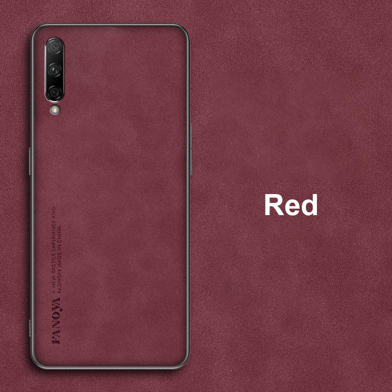 

For Honor 30i Case Luxury PU Leather Phone Case For Honor 30i Honor30i Back Cover Silicone Shockproof Full Protection Coque For Honor 30i червоний