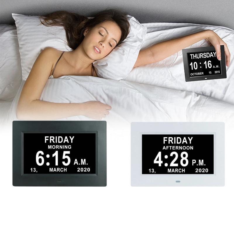 7 Inch Electronic Smart Pill Reminder Clock For Elderly With Alarm And Music Playback Options