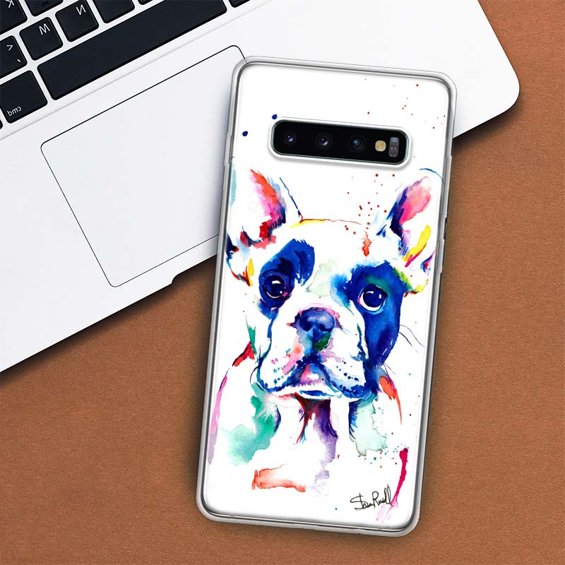 Französische Bulldogge Hund Mops Handyhülle Für Samsung Galaxy S10 Plus S20 FE S21 S22 Ultra S10E S9 S8 + S6 S7 Edge Lite Hülle Coque