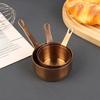 Stainless Steel Heat-resistant Stockpots Mini Sauce Pan Non-Stick Milk Cup With Long Handle Kitchen Gravy Boats Steak Sauce Cup