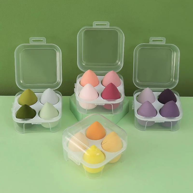 4/8/16 Stück Mode Schwamm Make-up Puffer Trocken und Nass Doppelseitig Make-up Ei Puffer Make-up Ei Schwammball Super Weiches Make-up Ei Box