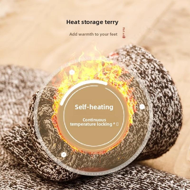 Men's Autumn and Winter Thickened Velvet Warm Tube Wool Socks