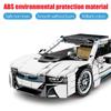 Blocuri de construcție pentru modele MOC de mașini de curse 625 buc 1:14 City Sports Vehicle Supercar Bricks Cadouri Diy Toys for Children Boys