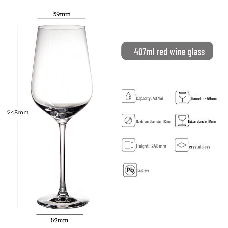 ZISIZ Crystal Glass Champagne Flute