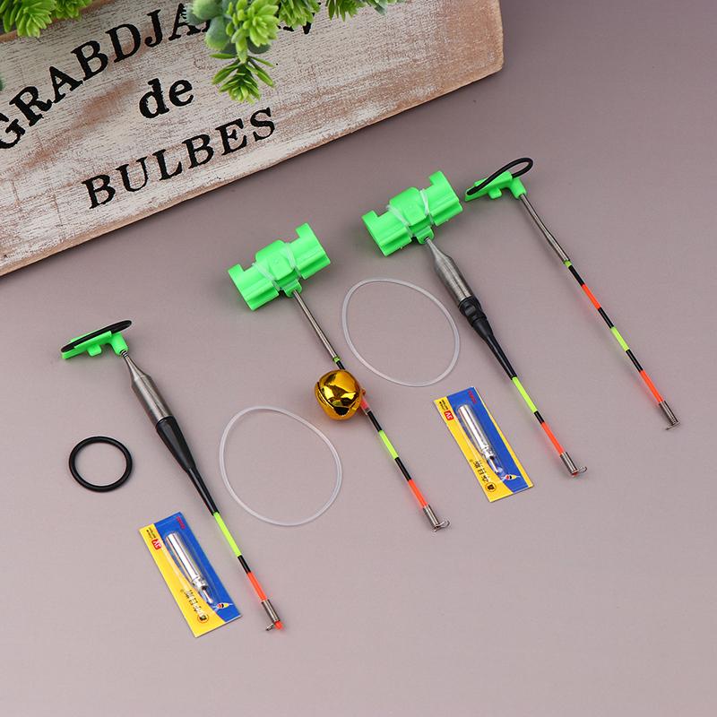 Night Fishing Fishing Rod Lighting Stick Removable Waterproof Fishing Bite Bell Alarm Indicator Float Tackle For Lure Road