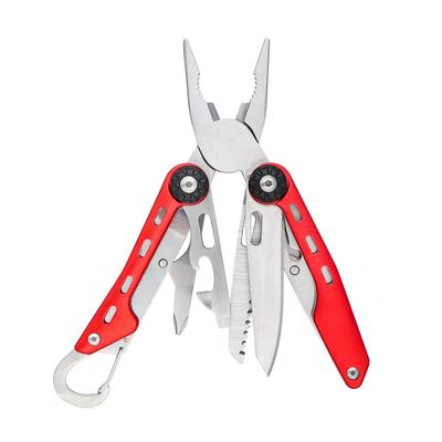Sada nářadí s nylonovým pouzdrem Červený Multitool 10 v 1