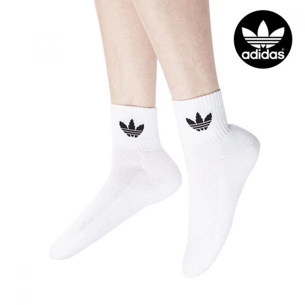 

Adidas Adidas Original Trefoil Men Women Ankle Socks 3 Pack Set White FT8529