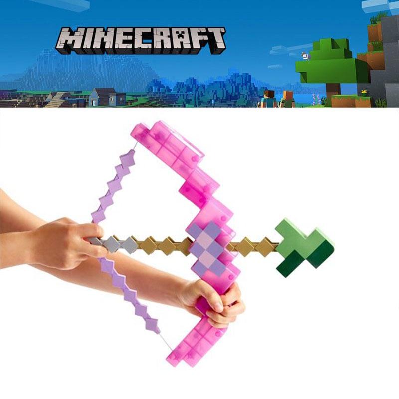 Minecraft Pink Bow And Arrow Toy For Kids Plastic Material 38*35.5cm Packaging Size