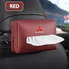 Leder Auto-Sitzrücken Taschentuchbox Aufbewahrungstasche Für Ralliart L200 EVO Xpander Triton Colt Pajero Outlander