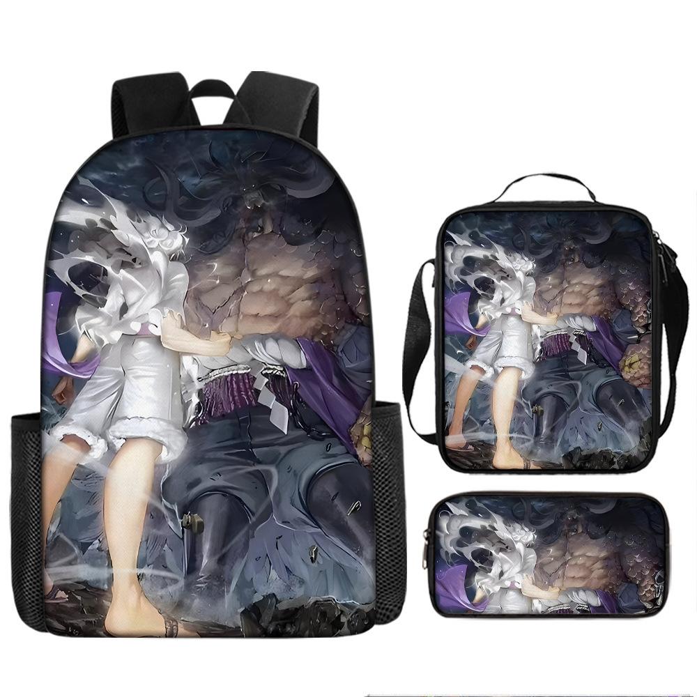 One Piece Luffy One Piece Schultasche Sauron Rucksack Schüler Nautischer König Rucksack Umhängetasche Federmäppchen Set