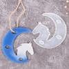 Crystal Drop Gel Moon Mold Diy Rabbit Dolphin Hippocampal Deer Cat Moon Pendant Silicone Mirror Mold