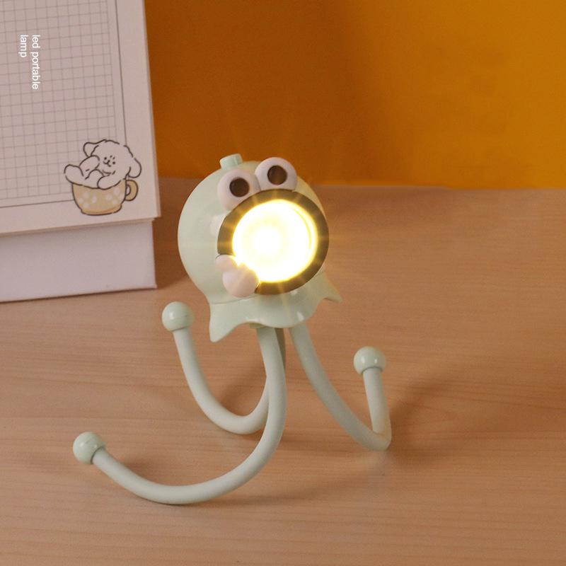 Kreatives lustiges Oktopus-Nachtlicht, Cartoon, Mini-LED-Umgebungslicht, Kinderzimmer, Nachttischlampe, tragbare Schreibtischlampe, Spielzeug, Geschenk