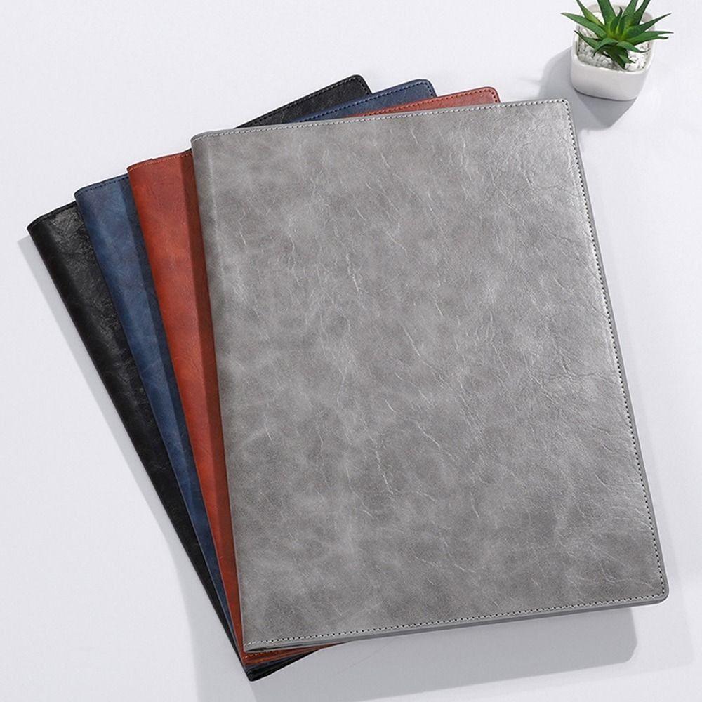 Vintage Clipboard Leather File Folders Multifunctional Business Folder Briefcase Interview