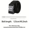 3pc Quick release belts adjustable for outdoor use durable and thick multifunctional men belt Casual golf belts for men