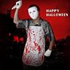 Horror Halloween Bloody Apron Costume Set Adult Cosplay Role Play Scary Butcher Outfit With Stained Design